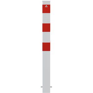 Produktbild für Absperrpfosten Schake 40100B, rot/weiß, aus Metall