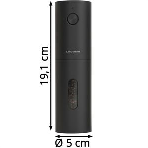 Produktbild für Gewürzmühle LARS-NYSØM Spaending Carbon Black mit Licht 19,1cm