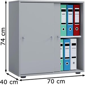 Produktbild für Schiebetürenschrank VCM Lona L, Holz