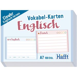 Karteikarten Häfft Vokabel-Karten Englisch, 11873-8, A7