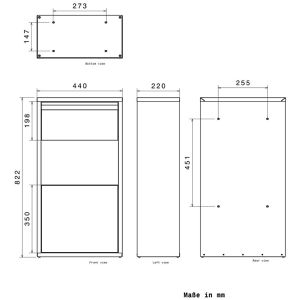 Produktbild für Paketbriefkasten Metzler Avalon 3, anthrazit