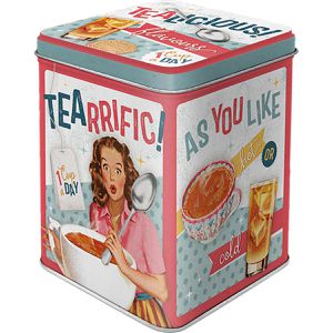 Teedose Nostalgic-Art Tealicious & Tearrific, aus Metall