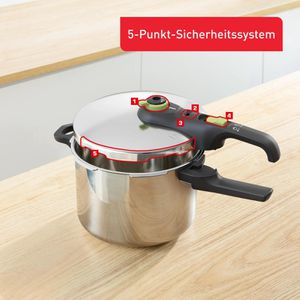 Produktbild für Schnellkochtopf Tefal Secure Trendy P25807, 6 Liter