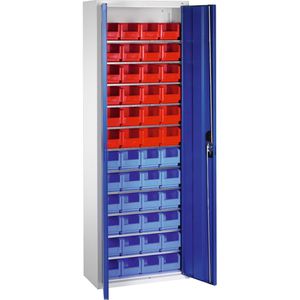 Magazinschrank CP-Möbel Serie 13, grau / blau