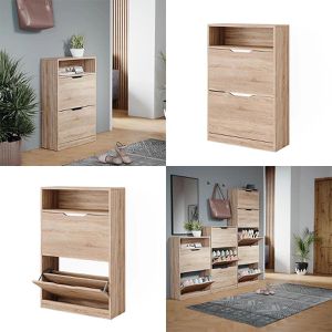 Produktbild für Schuhschrank Vicco Luca, sonoma eiche