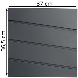 Produktbild für Briefkasten Monzana 108102, anthrazit, aus Stahl