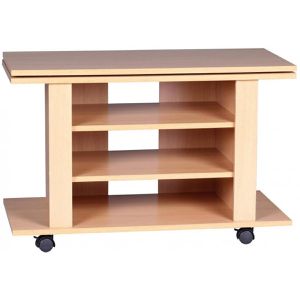 Produktbild für TV-Rack Wohnling Oregon, buche, mit Rollen