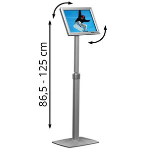 Produktbild für Infoständer Update-Displays aus Aluminium, silber, A3