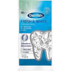 Produktbild für Zahnseide DenTek Fresh &amp; White, ungewachst