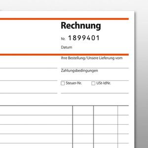 Produktbild für Rechnungsbuch Sigel SD132, A5, nummeriert