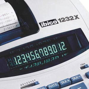 Produktbild für Tischrechner Ibico 1232X, IB 404108, Farbbanddruck