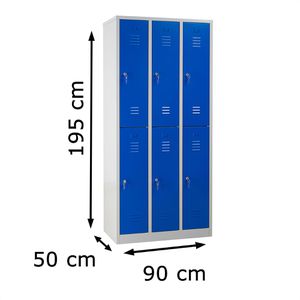 Produktbild für Spind G-Office WRC.6, blau