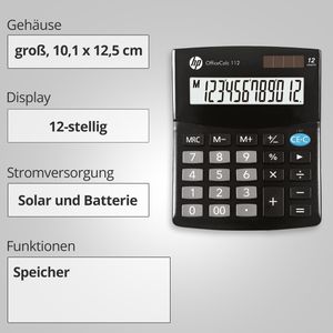 Produktbild für Taschenrechner HP OfficeCalc 112