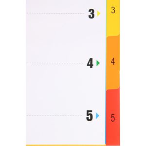 Produktbild für Register D.RECT 009400, A4, 1-5
