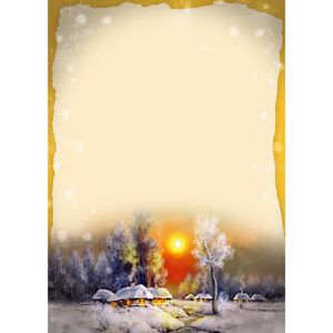 Produktbild für Weihnachtsbriefpapier Böttcher-AG dorf, Winterdorf