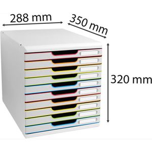 Produktbild für Schubladenbox Exacompta 302913D, Modulo, A4