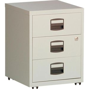 Produktbild für Rollcontainer Bisley-Home PFA, aus Metall, lichtgrau