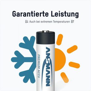 Produktbild für Akku Ansmann Premium, 1,2 V, 2400 mAh