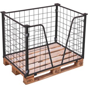 Palettenaufsatz VARIOfit Typ 63, pa-080.026, anthrazit, Stahl