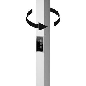 Produktbild für Stehlampe Heitronic Larsen, LED, weiß, 206 cm