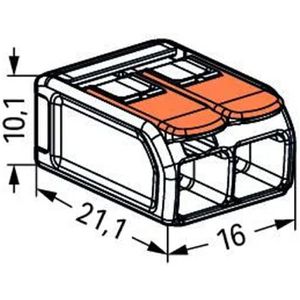 Produktbild für Verbindungsklemme Wago Compact, 221-612, 2 Leiter