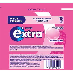 Produktbild für Kaugummis Extra Bubblemint