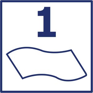 Produktbild für Einwegtücher Wypall X80, 8295, 1-lagig, blau