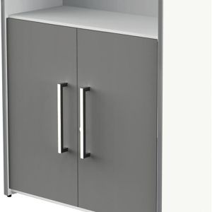 Produktbild für Kombischrank Kerkmann Move, graphit / weiß
