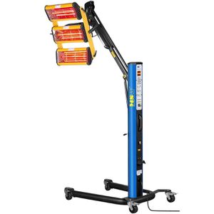 Infrarot-Lacktrockner MSW IR-DRYER3000.1 PULSE, 3 Leuchtröhren