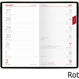 Produktbild für Taschenkalender Böttcher-AG A6, Jahr 2025