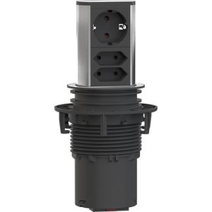 Einbausteckdose Bachmann Elevator, mit 2 m Kabel, versenkbar