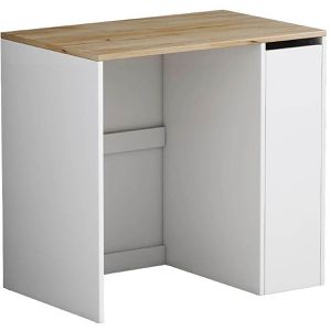 Produktbild für Waschmaschinenschrank Vicco Lavik, weiß / eiche