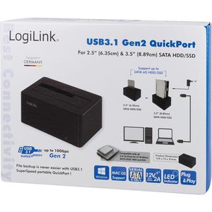 Produktbild für Festplatten-Dockingstation LogiLink QuickPort