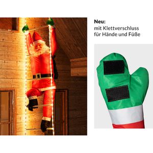 Produktbild für Weihnachtsfigur Monzana Weihnachtsmann auf Leiter