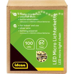 Produktbild für Lichterkette Idena 30185, Micro, 100 LED, innen
