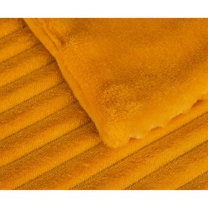 Produktbild für Kuscheldecke Gözze Cord Optik, 40067-16, senf