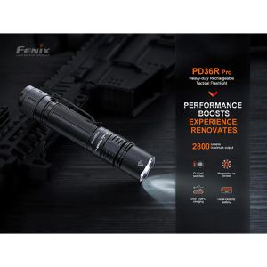 Produktbild für Taschenlampe Fenix PD36R Pro, LED, aufladbar