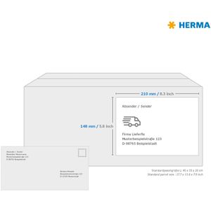 Produktbild für Folienetiketten Herma 10774, weiß matt