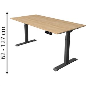 Produktbild für Schreibtisch Kerkmann Move 1 stable, eiche hell / anthrazit