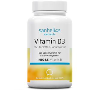 Vitamin-D Sanhelios Sonnenvitamin, 365 Tabletten