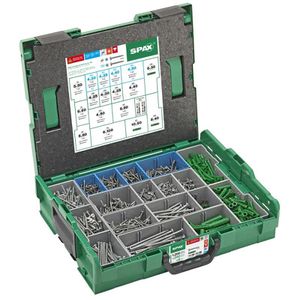 Schrauben-Dübel-Set Spax 5000009160319, L-BOXX Elektriker