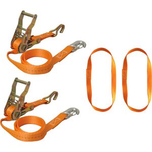 Produktbild für Spanngurt Braun-GmbH 750-6-FRONT orange, für Motorradtransport