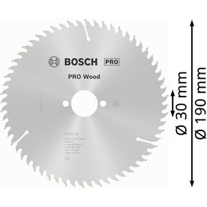 Produktbild für Kreissägeblatt Bosch PRO Wood, 2608641188