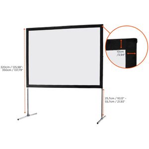 Produktbild für Beamer-Leinwand Celexon Faltrahmen Mobil Expert