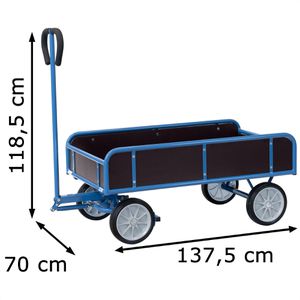 Produktbild für Handwagen Fetra 4124V, mit 4 Bordwänden