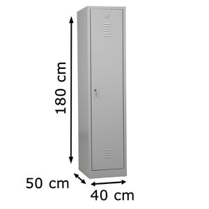 Produktbild für Spind G-Office WRD/1.1840, lichtgrau