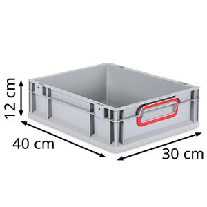 Produktbild für Eurobox Allit ProfiPlus EuroBox 412, grau, 10,4 Liter