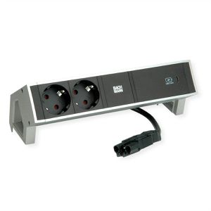 Tischsteckdose Bachmann Desk 2, mit 0,2 m GST18 Kabel