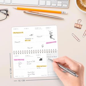 Produktbild für Tischkalender Häfft 9964-9, Black Edition, 2026