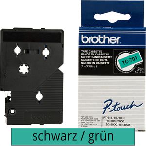 Produktbild für Schriftband Brother TC-701, 12mm